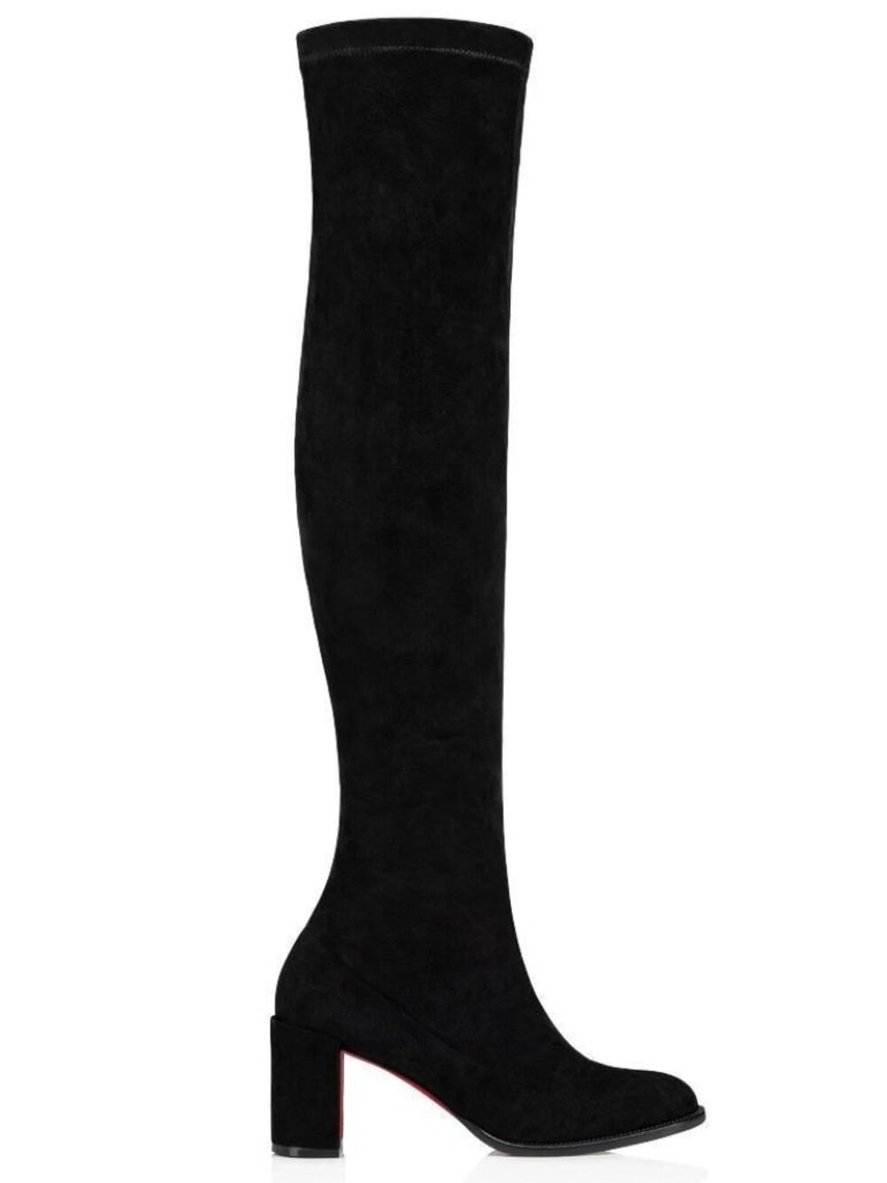 Christian Louboutin STRETCHADOXA BOTTA ALTA 70 Suede Over Knee Tall Boots
